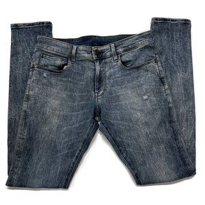 G‎ Star Raw 3301 Deconstructed Super Slim Blue Stretch Jeans Mens 32 x 34